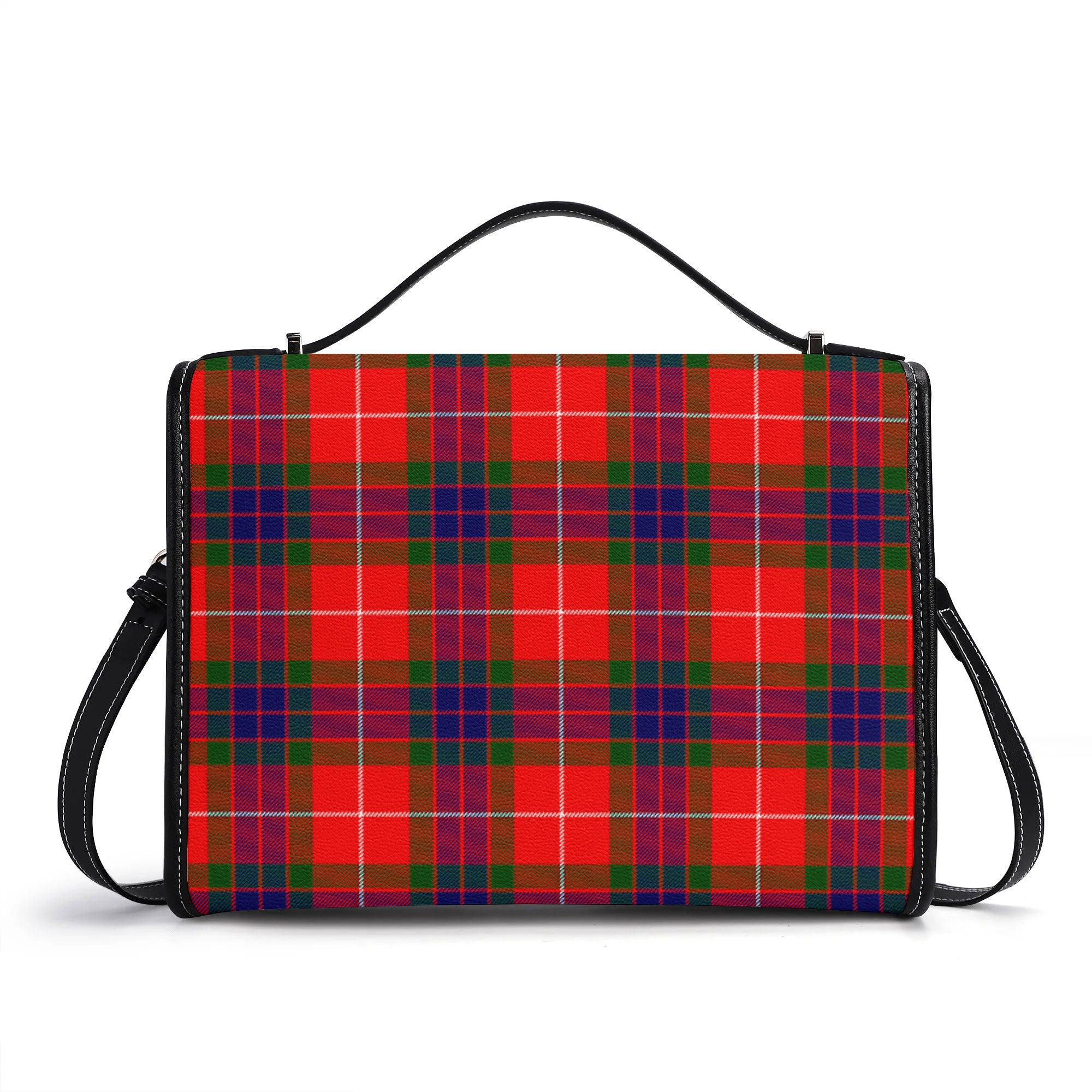 Fraser Tartan Crest Satchel Bag