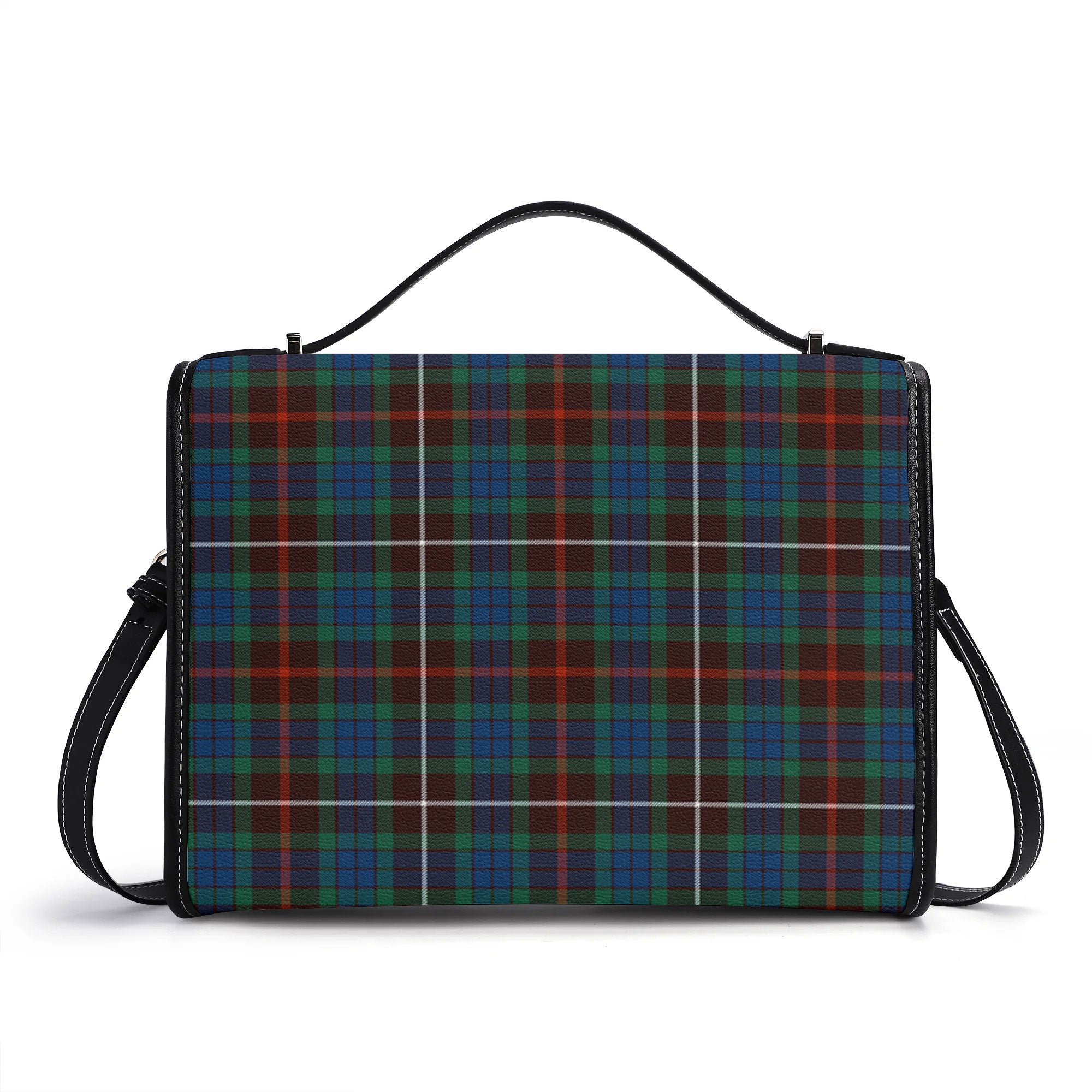 Fraser (of Lovat) Hunting Ancient Tartan Crest Satchel Bag