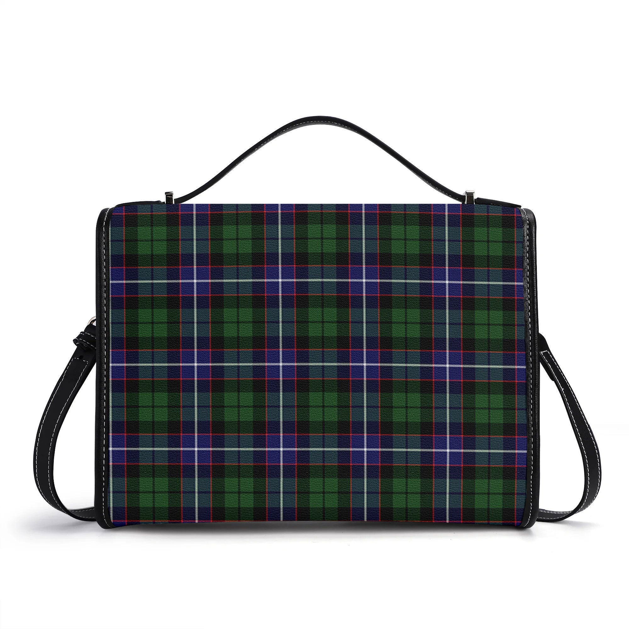 Galbraith Modern Tartan Crest Satchel Bag