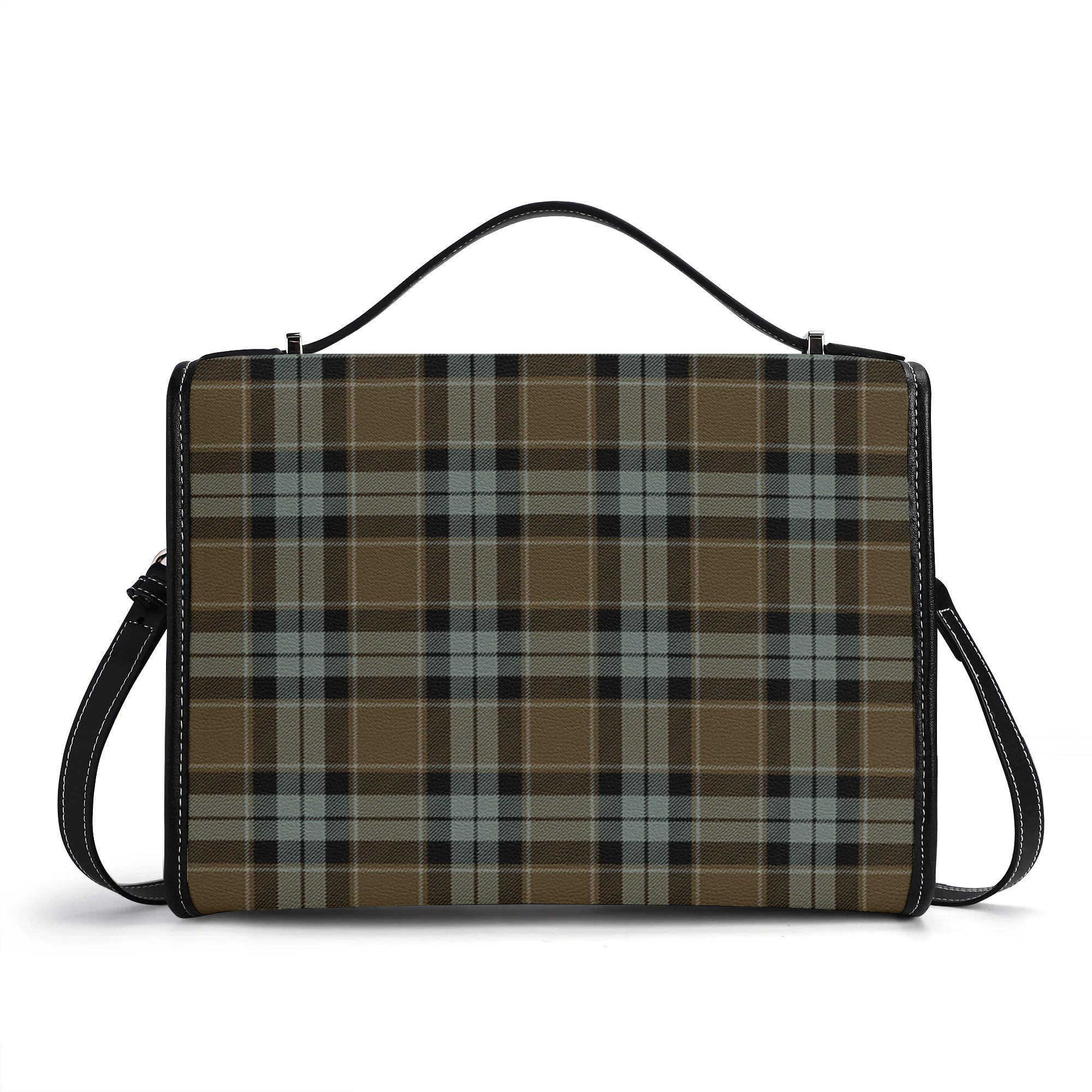 Graham of Menteith Weathered Tartan Crest Satchel Bag