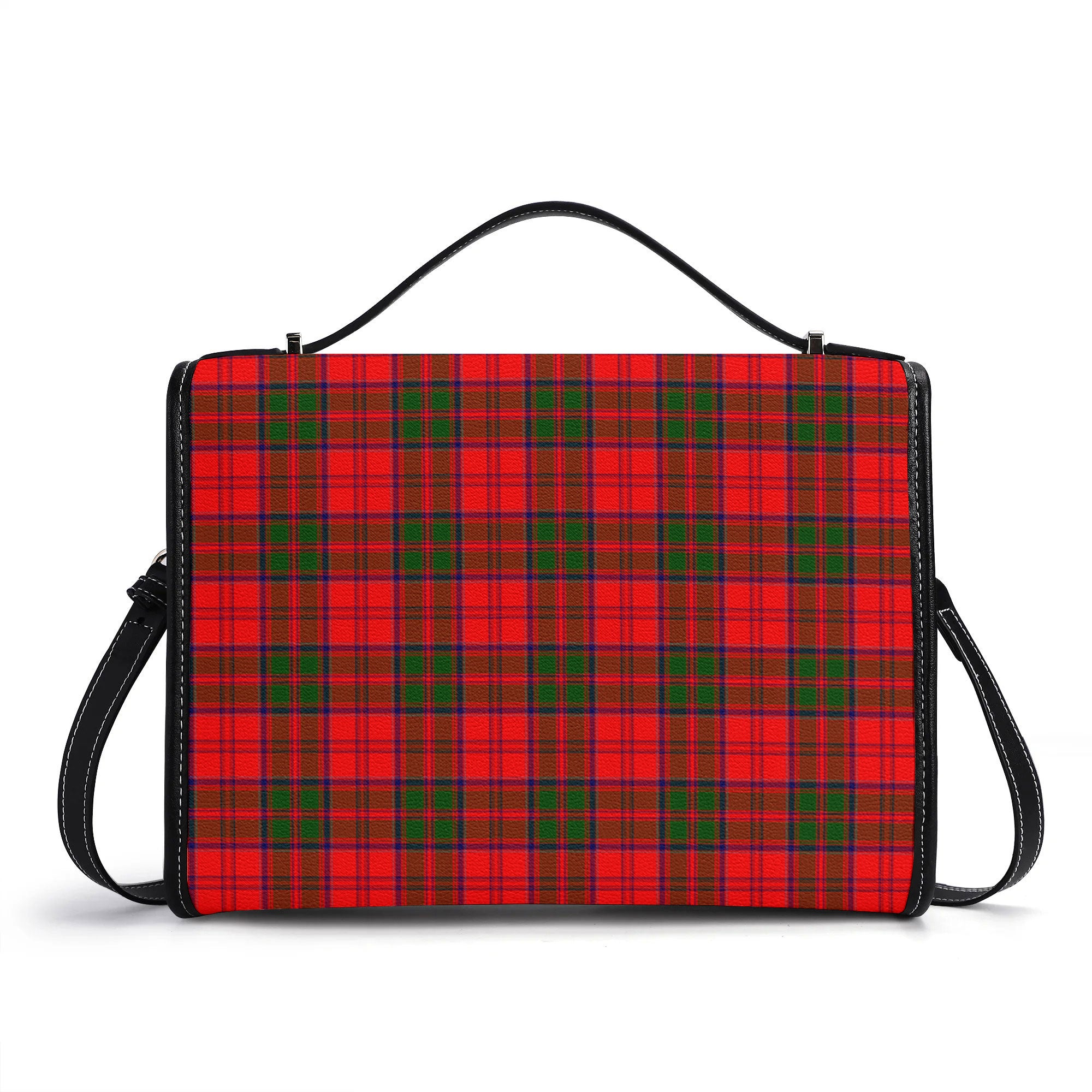 Grant Modern Tartan Crest Satchel Bag