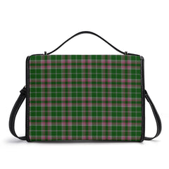 Gray Hunting Tartan Crest Satchel Bag