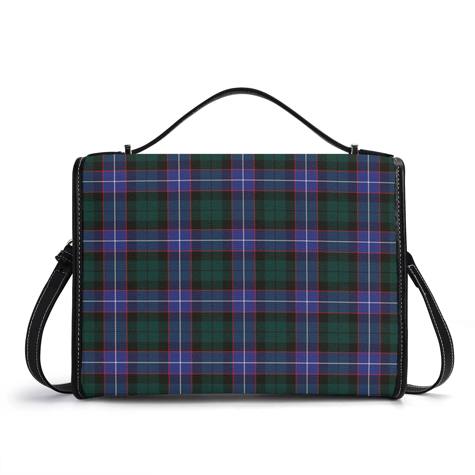 Guthrie Modern Tartan Crest Satchel Bag