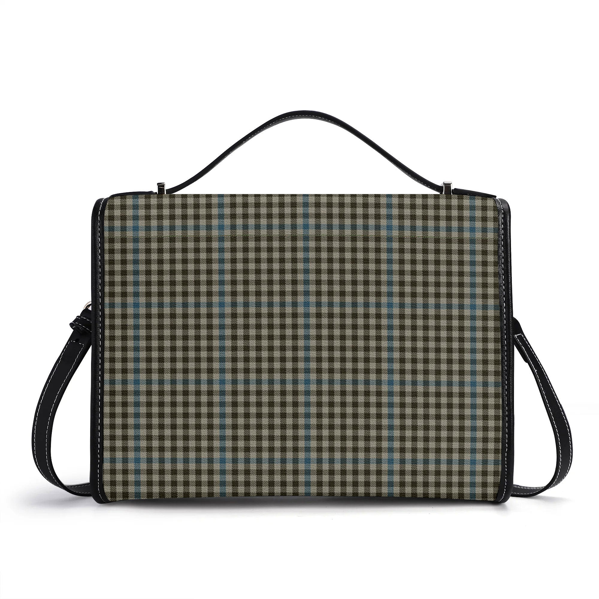 Haig Check Tartan Crest Satchel Bag