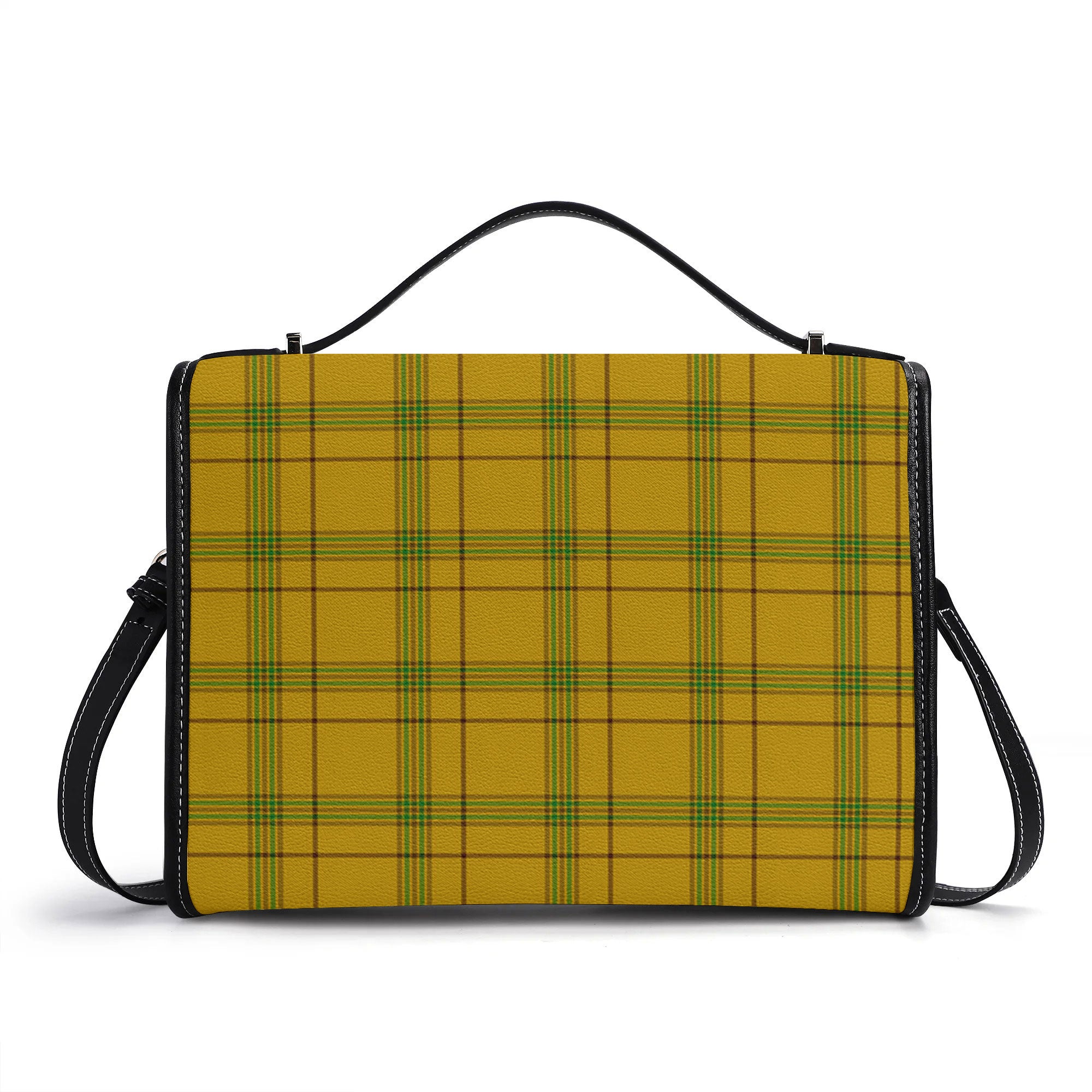 Houston Tartan Crest Satchel Bag
