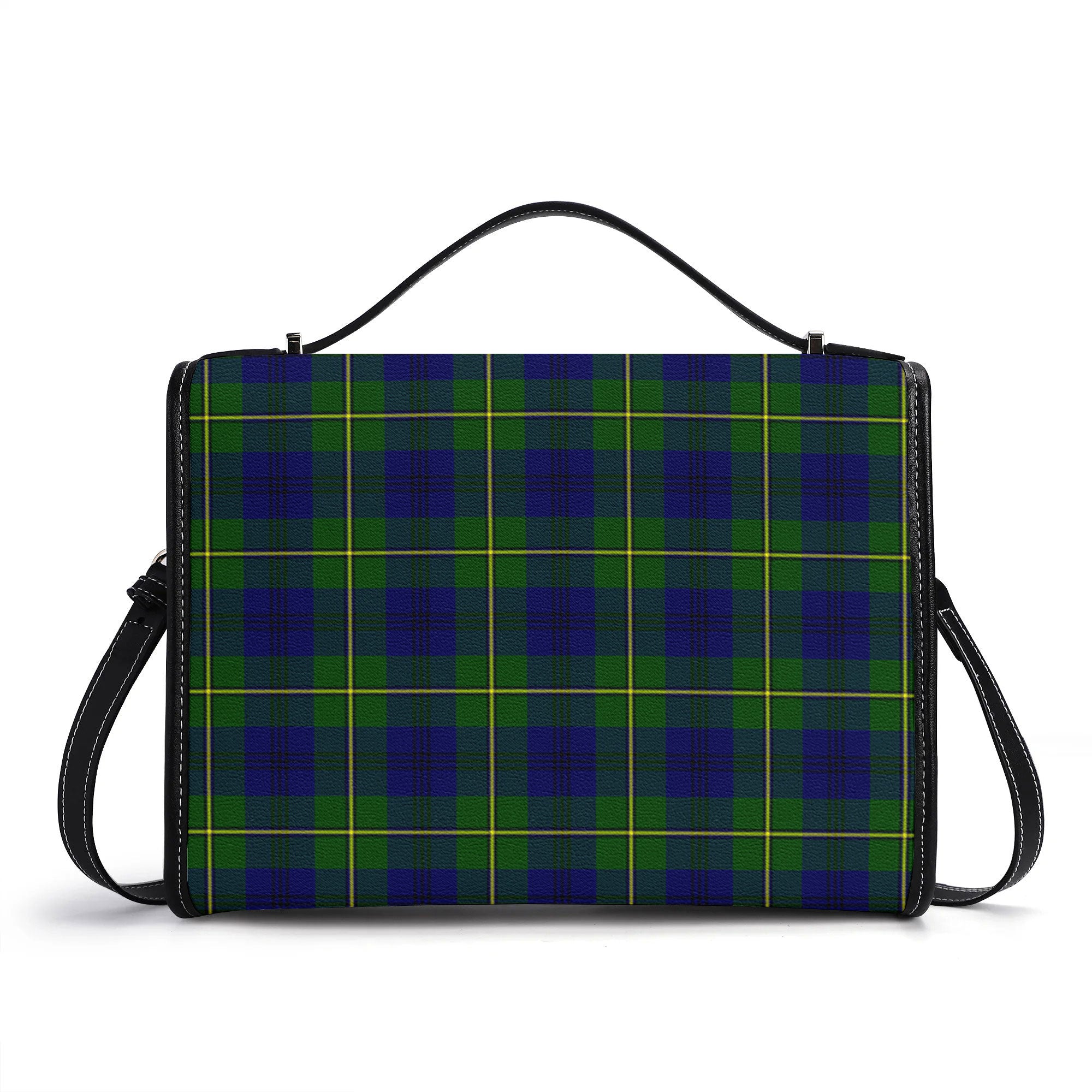 Johnston Modern Tartan Crest Satchel Bag