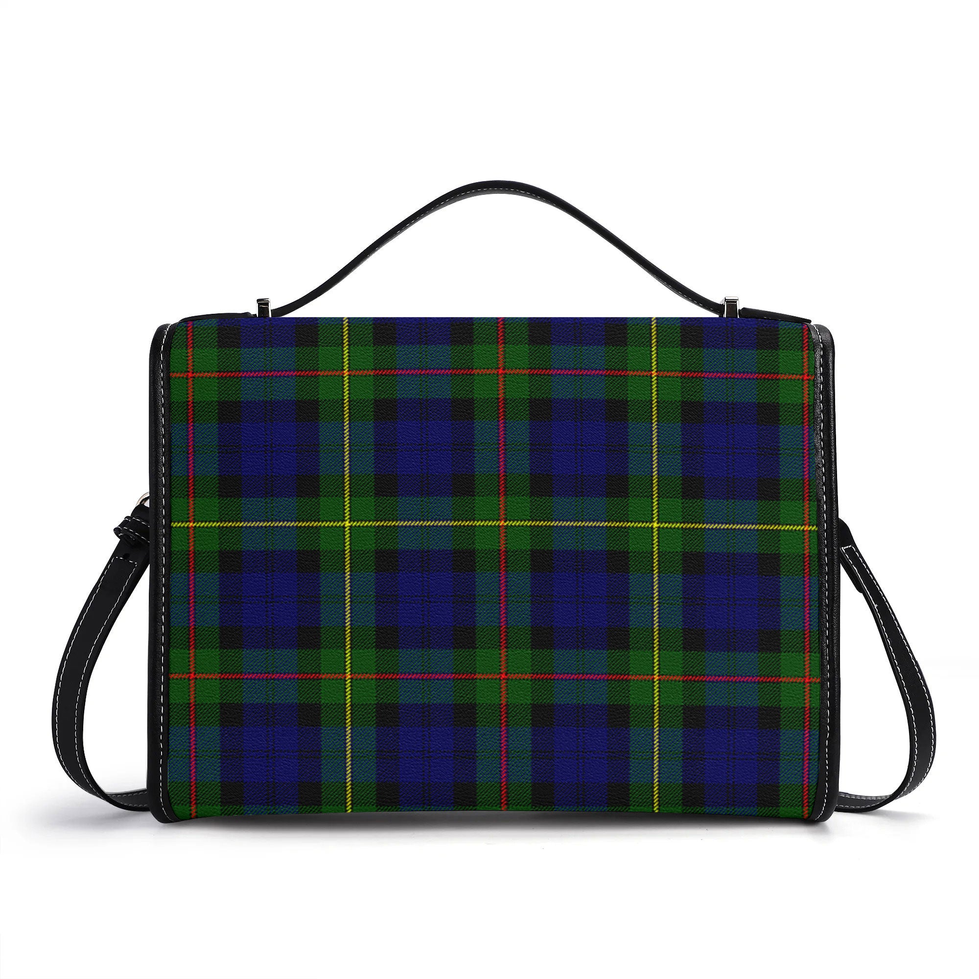 MacEwan Modern Tartan Crest Satchel Bag