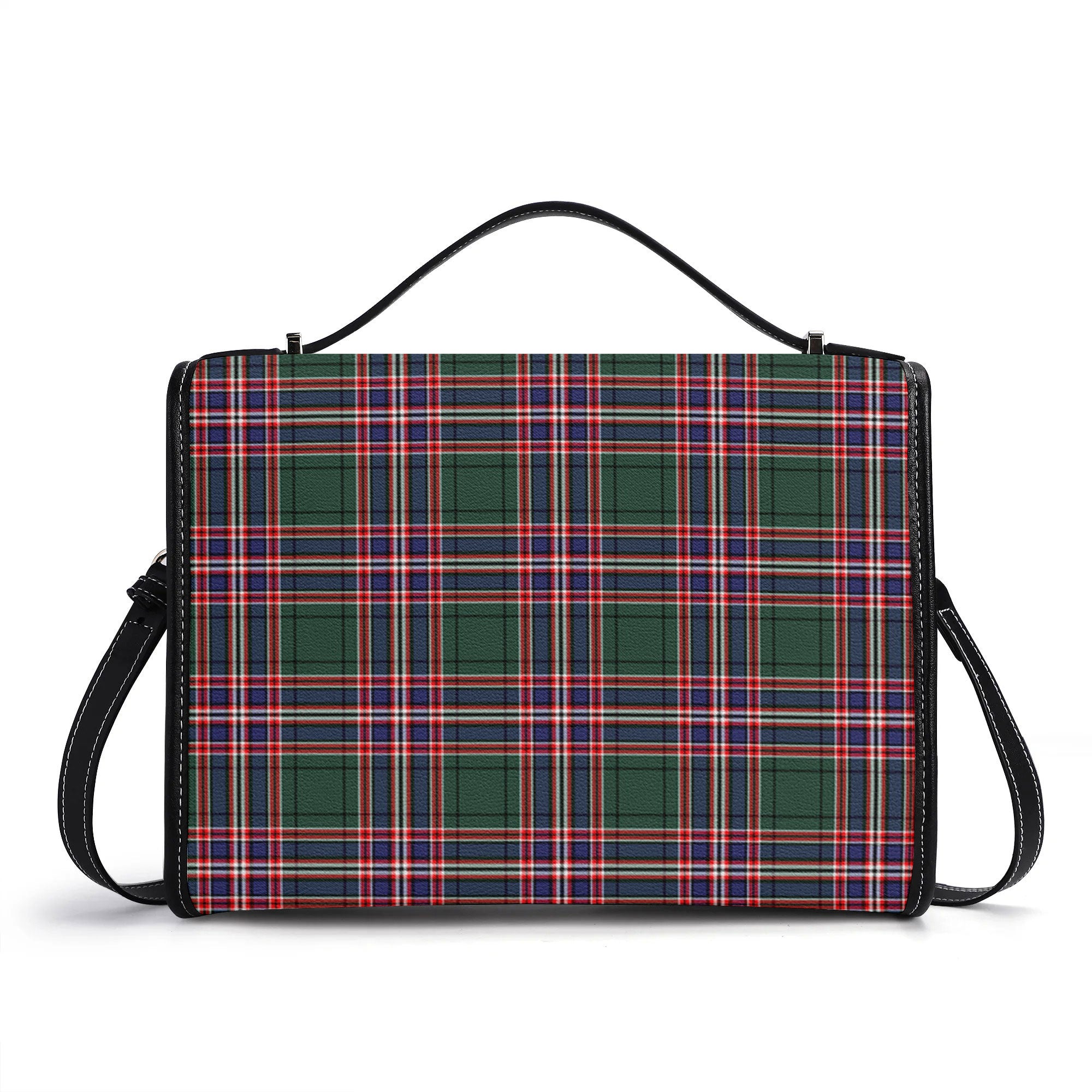 MacFarlane Hunting Modern Tartan Crest Satchel Bag