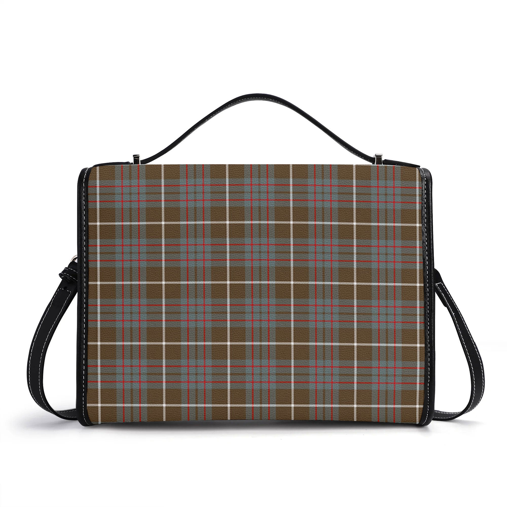 MacIntyre Hunting Weathered Tartan Crest Satchel Bag