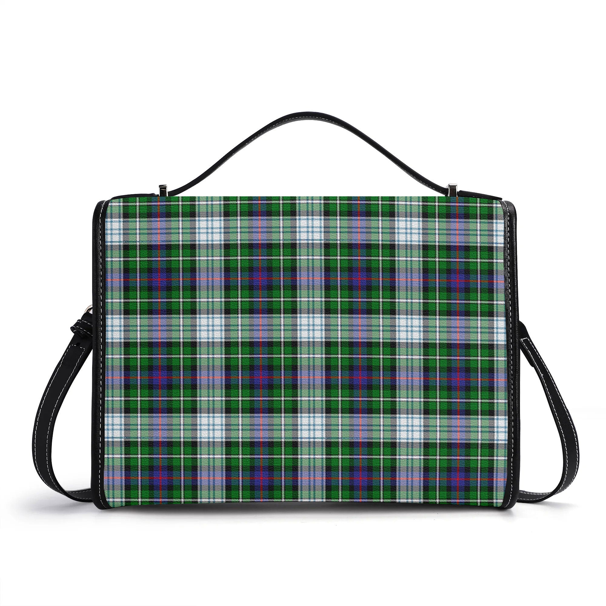 MacKenzie Dress Modern Tartan Crest Satchel Bag