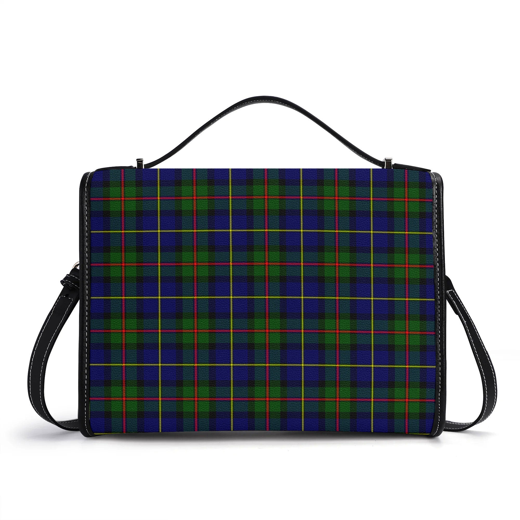 MacLeod of Harris Modern Tartan Crest Satchel Bag