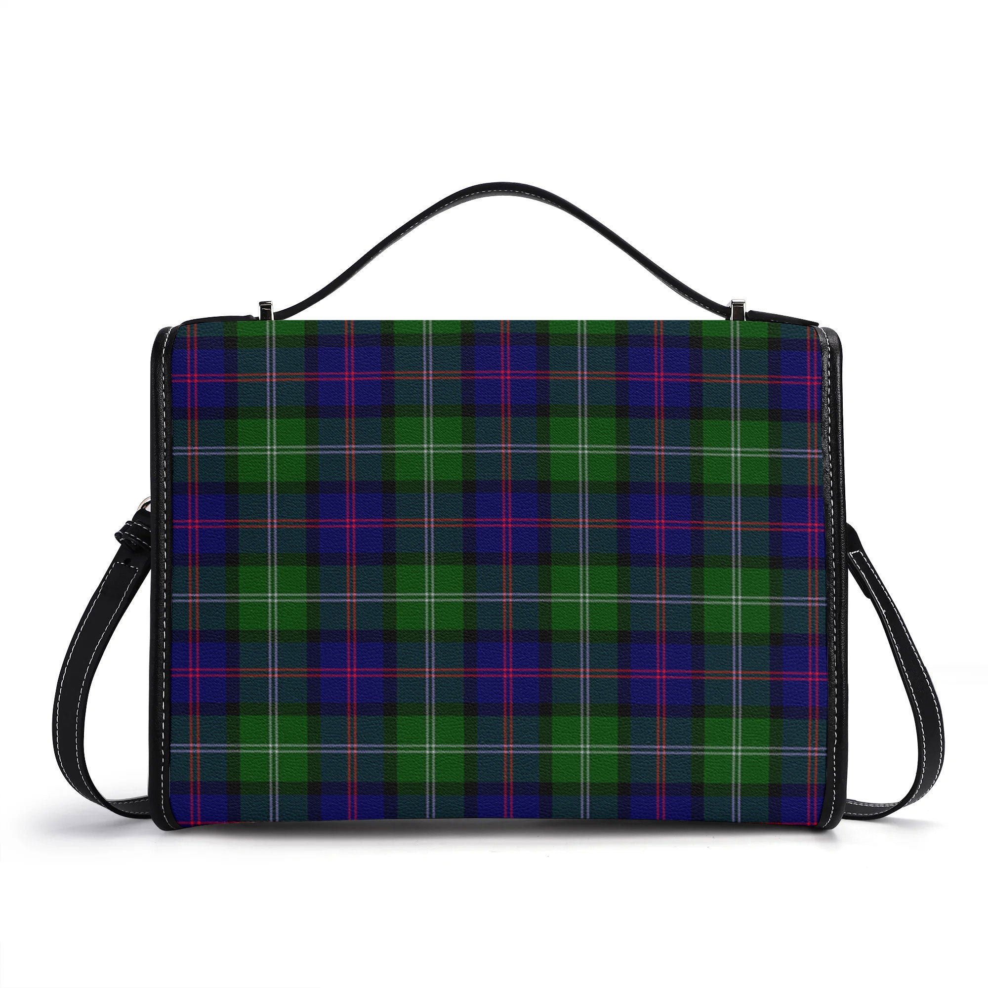 MacThomas Modern Tartan Crest Satchel Bag