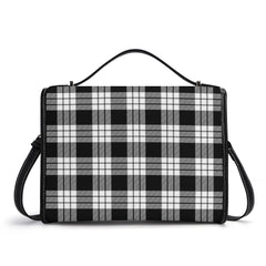 McFarlane Black - White Tartan Crest Satchel Bag
