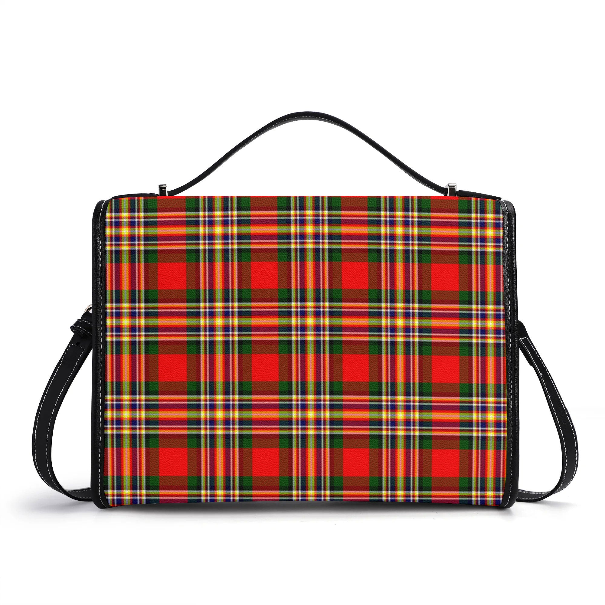 McGill Modern Tartan Crest Satchel Bag