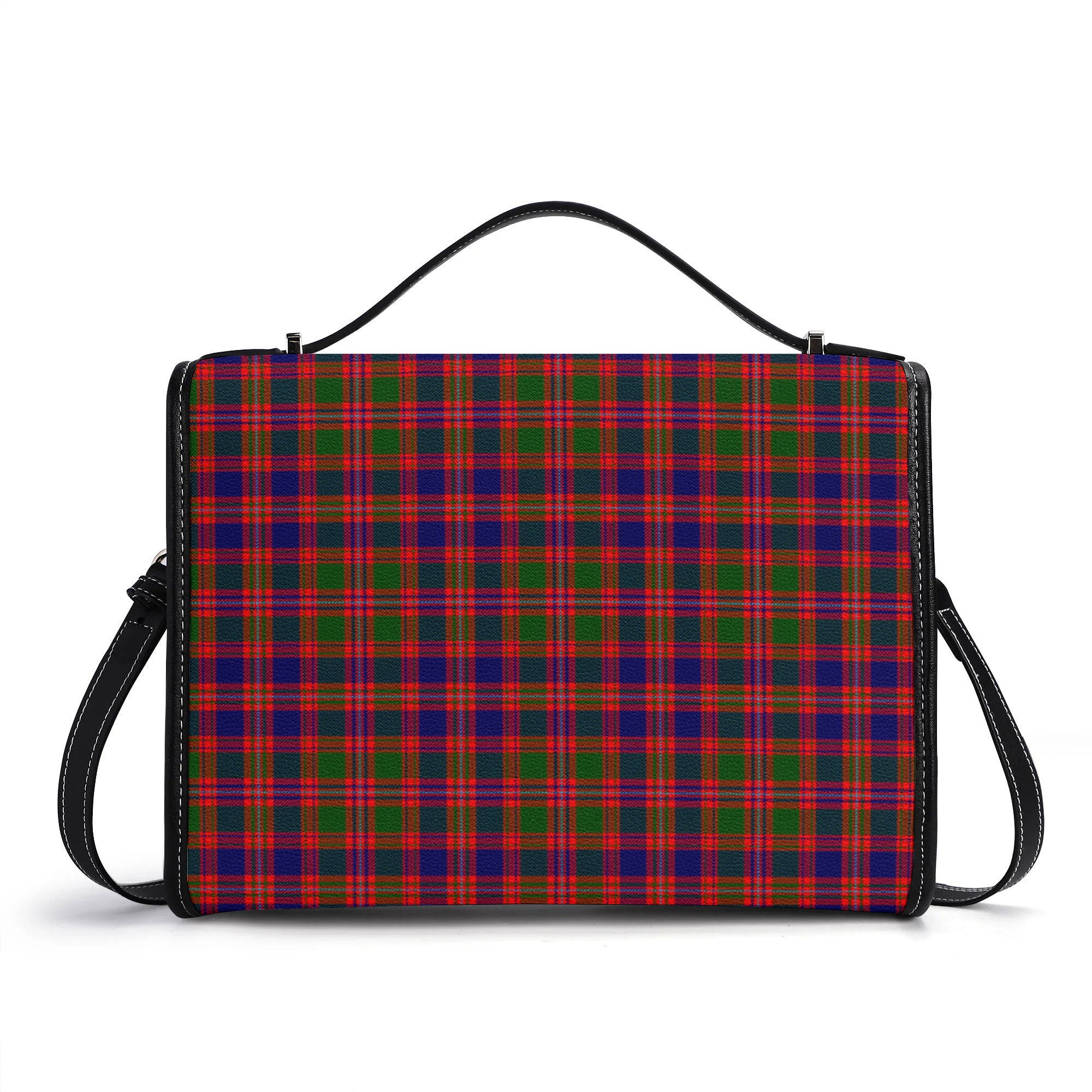 McIntyre Modern Tartan Crest Satchel Bag
