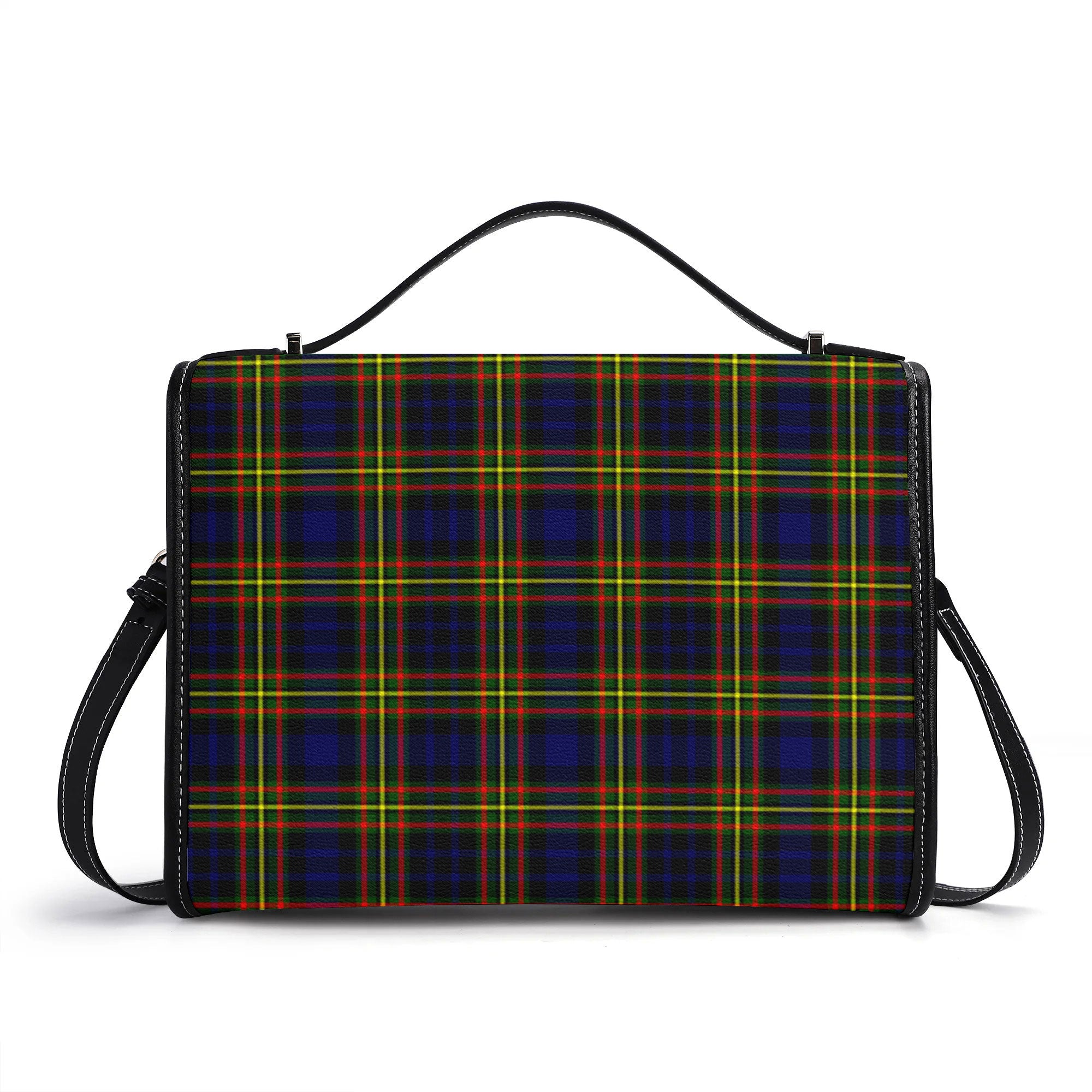 McLellan Modern Tartan Crest Satchel Bag