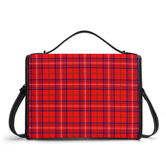 Rose Modern Tartan Crest Satchel Bag