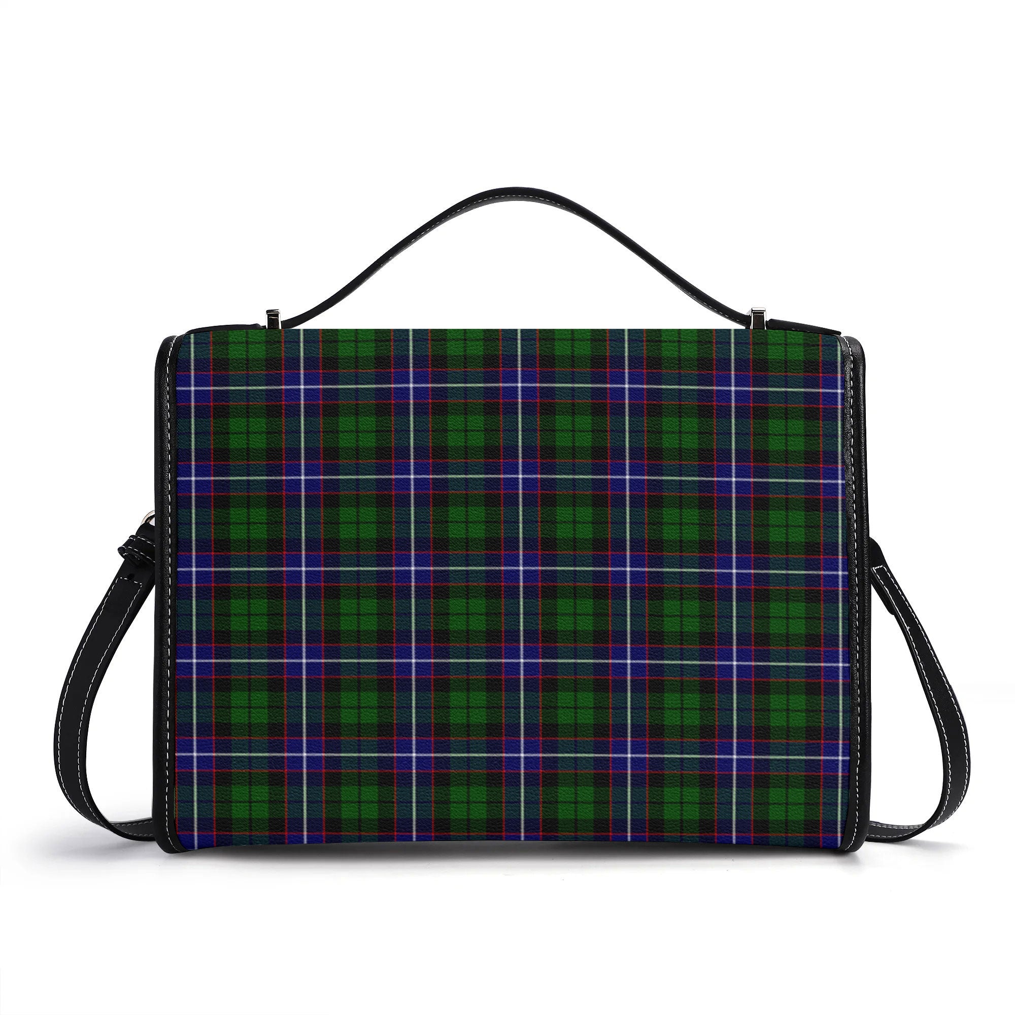 Russell Modern Tartan Crest Satchel Bag