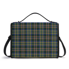 Scott Green Modern Tartan Crest Satchel Bag