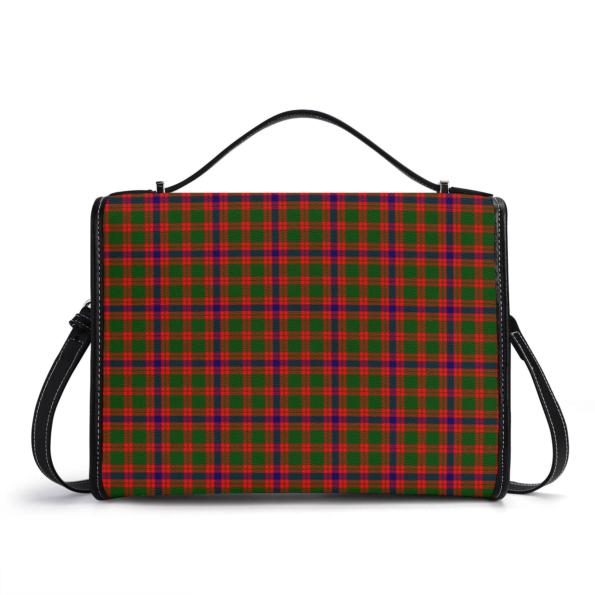 Skene Modern Tartan Crest Satchel Bag