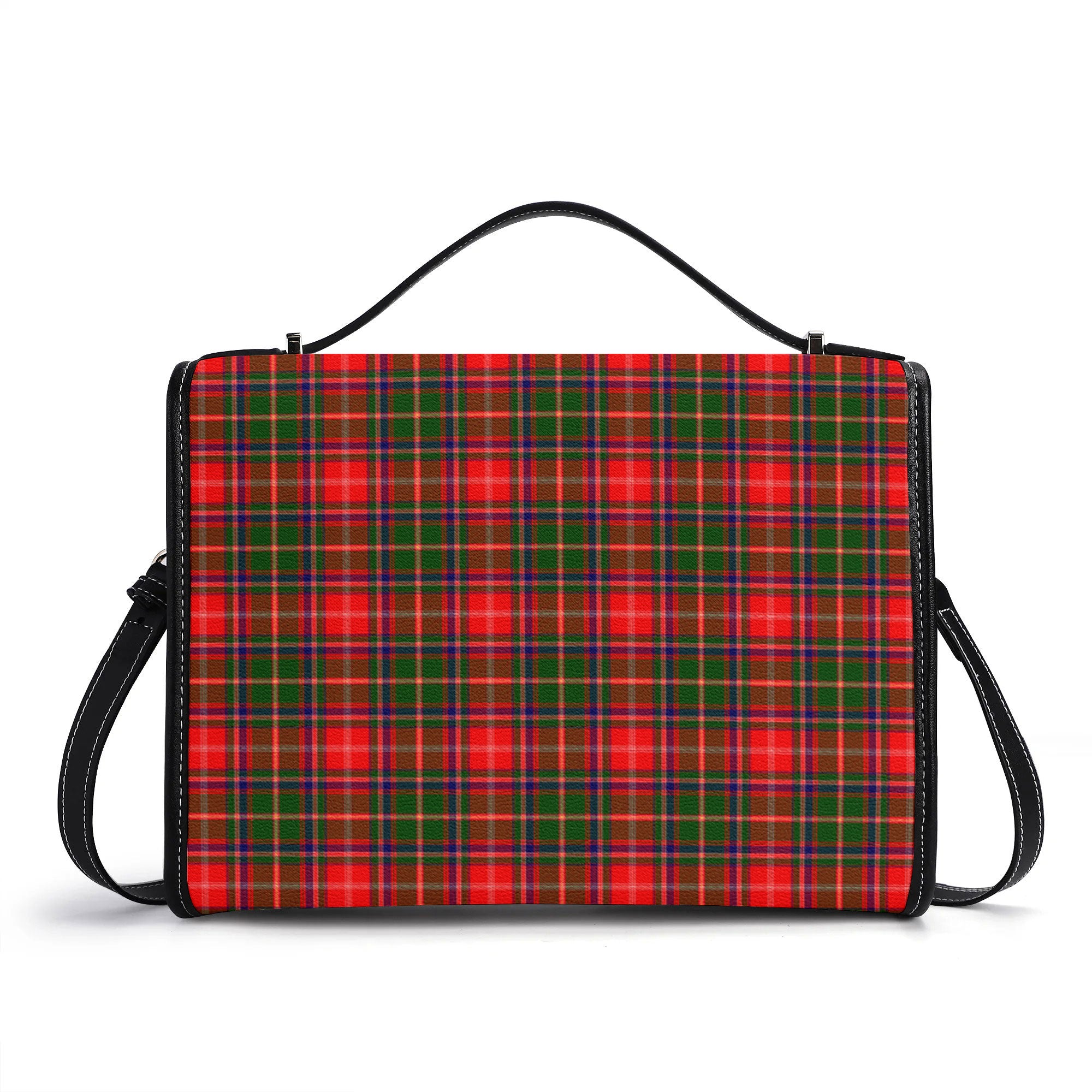 Somerville Tartan Crest Satchel Bag
