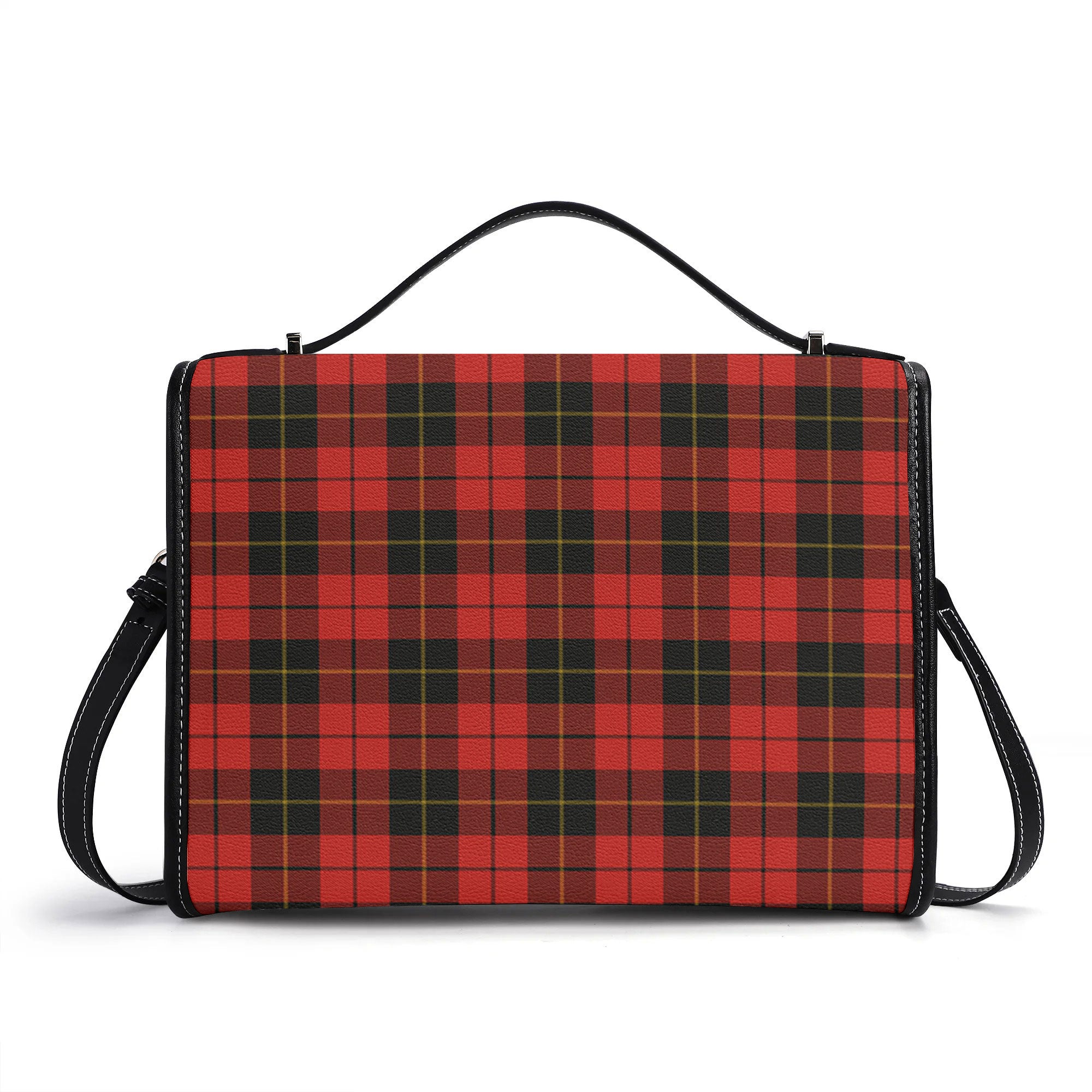 Wallace Weathered Tartan Crest Satchel Bag