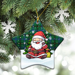 Henderson Ancient Tartan Christmas Ceramic Ornament - Scottish Santa Style