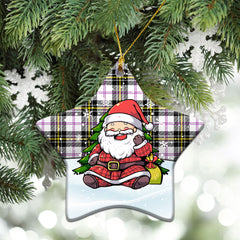 MacPherson Dress Modern Tartan Christmas Ceramic Ornament - Scottish Santa Style