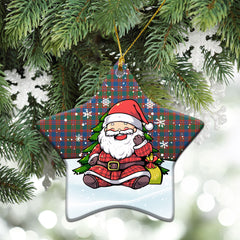 McIntyre Ancient Tartan Christmas Ceramic Ornament - Scottish Santa Style