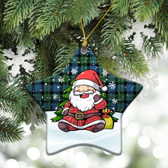 McKay Ancient Tartan Christmas Ceramic Ornament - Scottish Santa Style