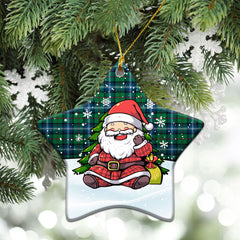 Urquhart Ancient Tartan Christmas Ceramic Ornament - Scottish Santa Style