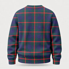 Agnew Modern Tartan Crest Sweater