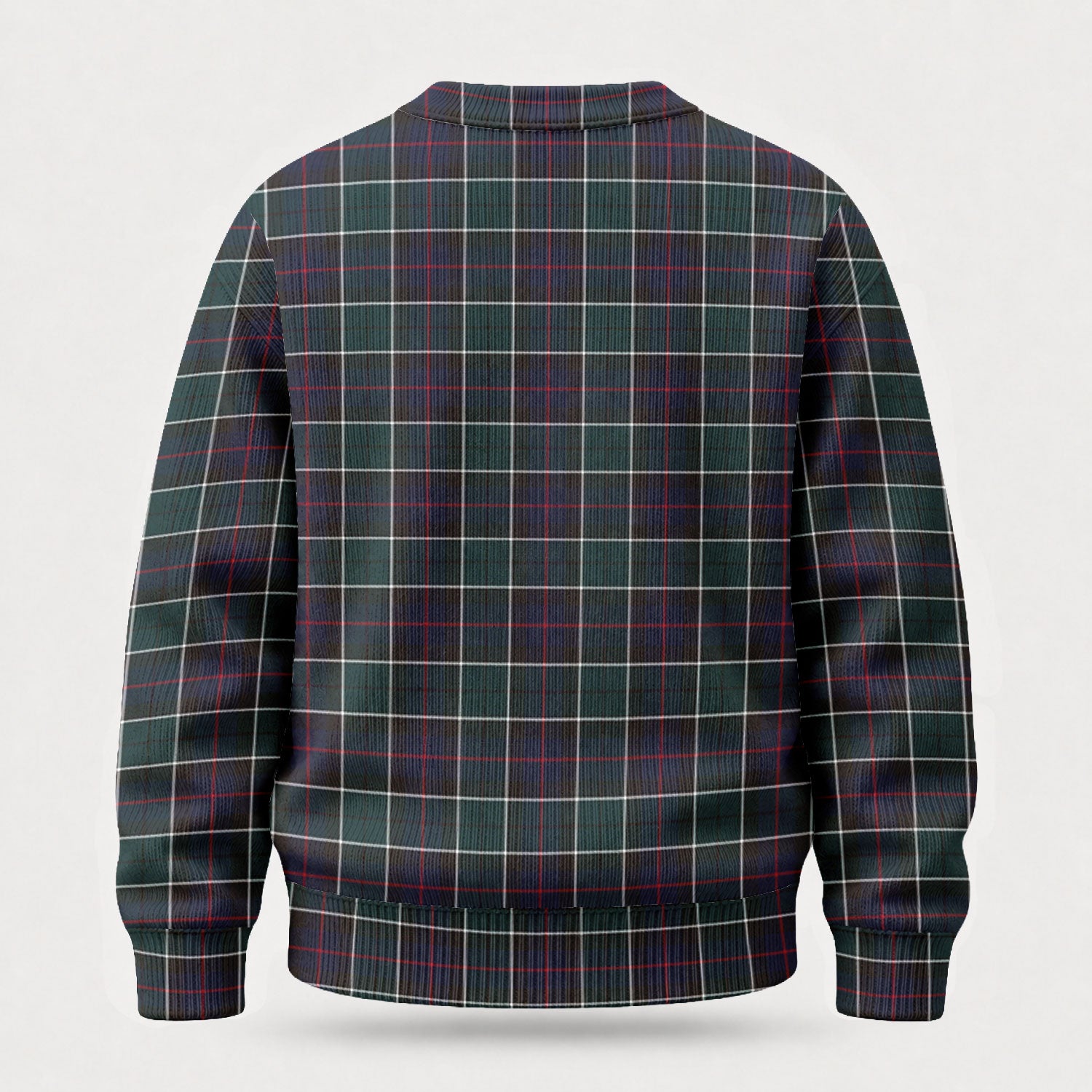 Leslie Hunting Modern Tartan Crest Sweater