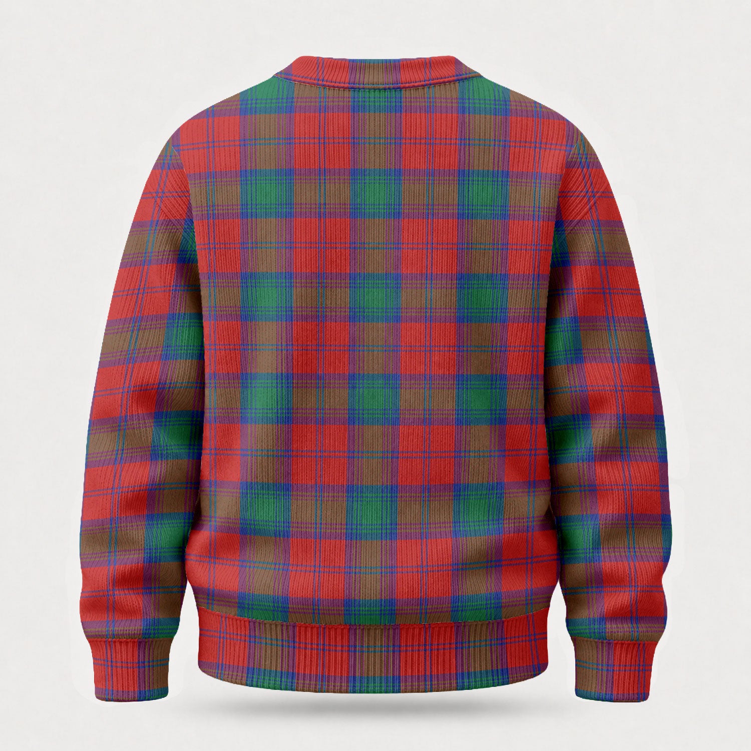 Lindsay Modern Tartan Crest Sweater