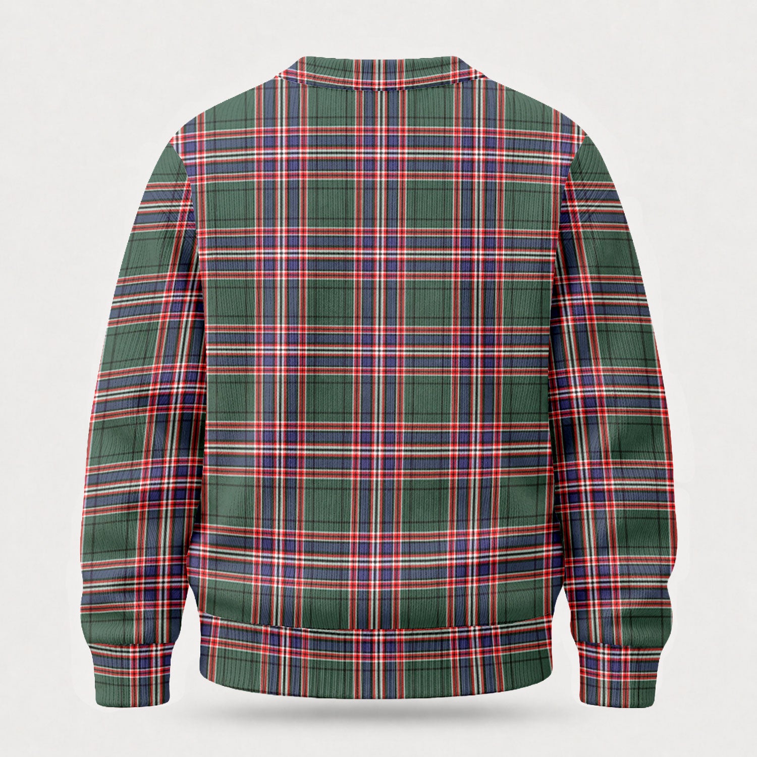 MacFarlane Hunting Modern Tartan Crest Sweater