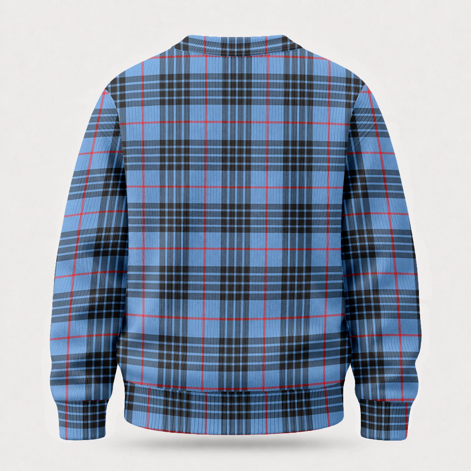 MacKay Blue Tartan Crest Sweater