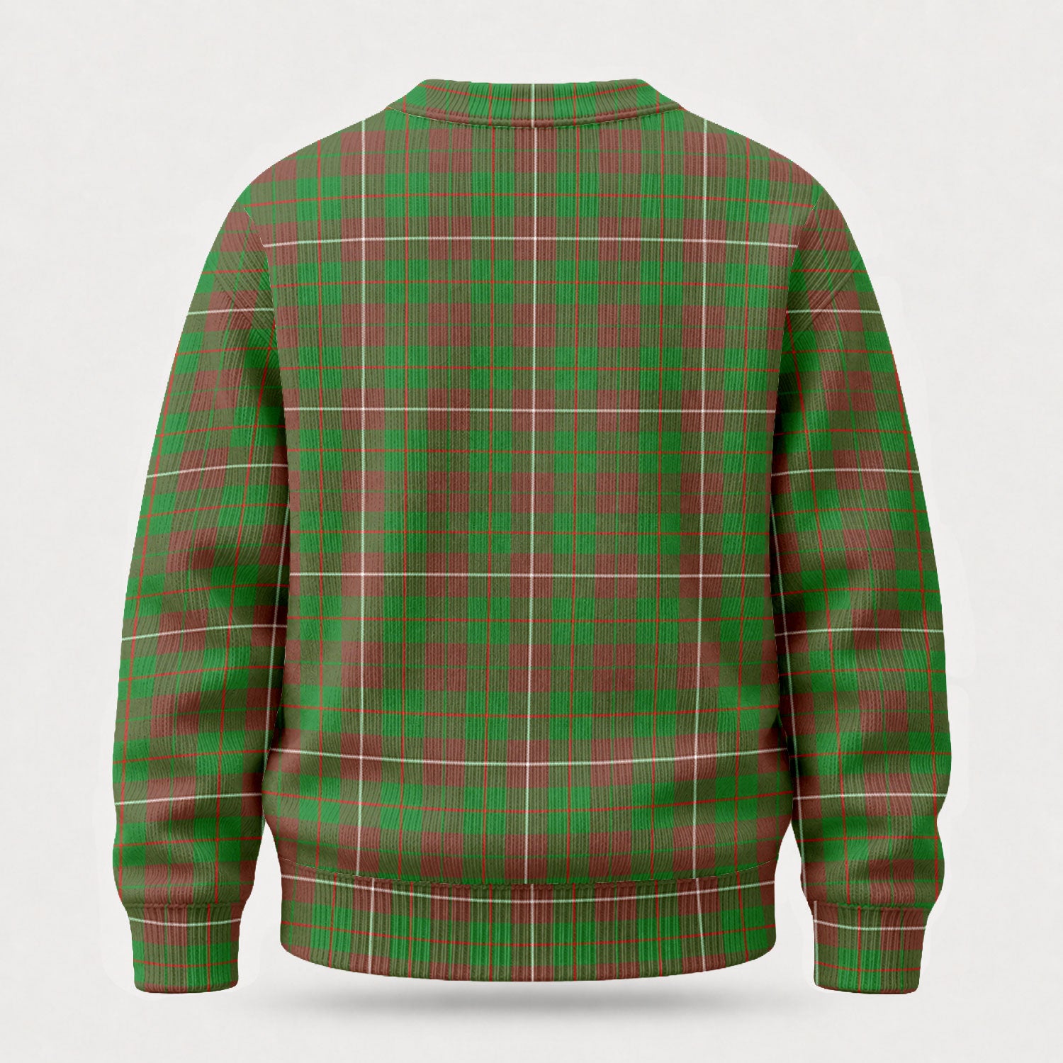 MacKinnon Hunting Modern Tartan Crest Sweater