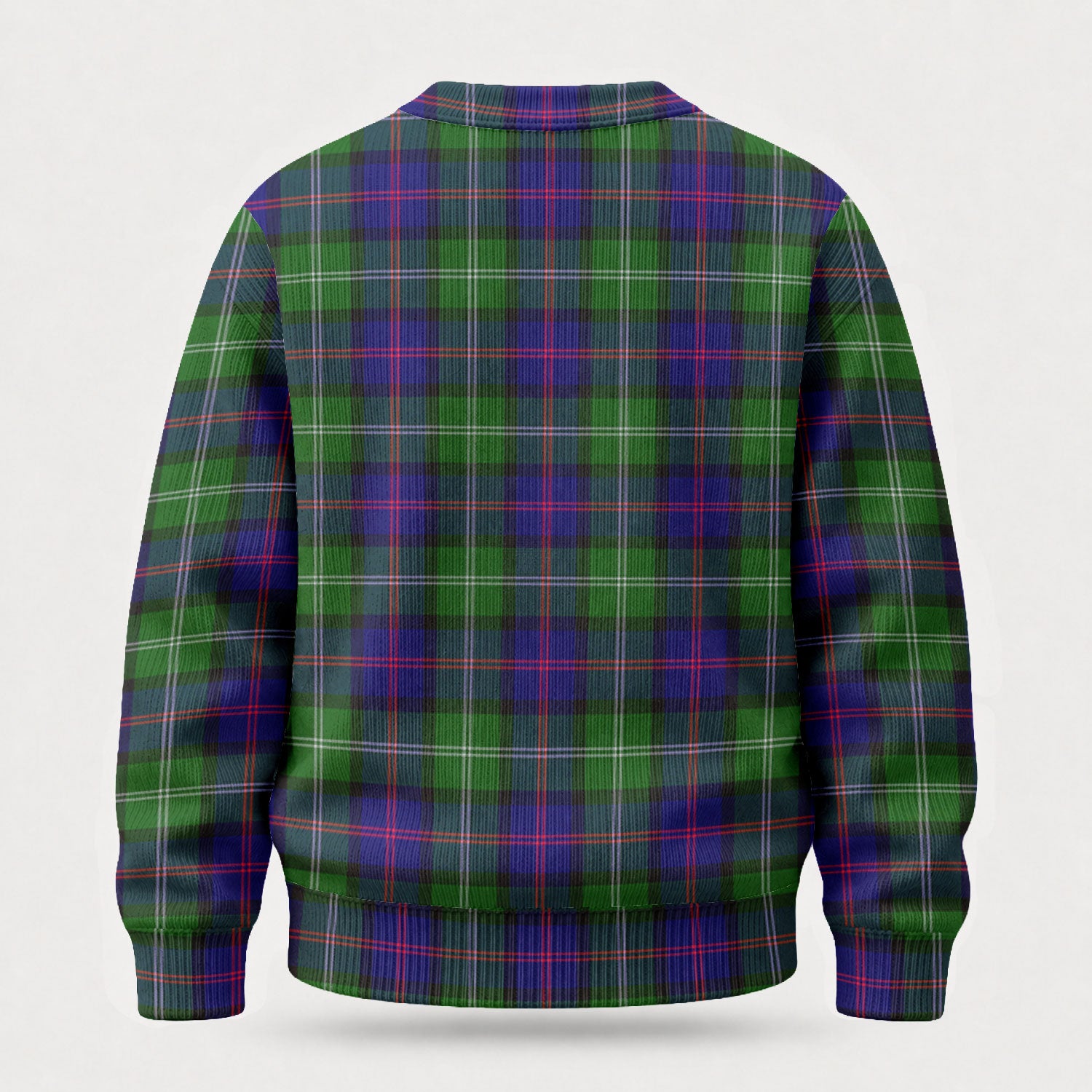 McThomas Modern Tartan Crest Sweater