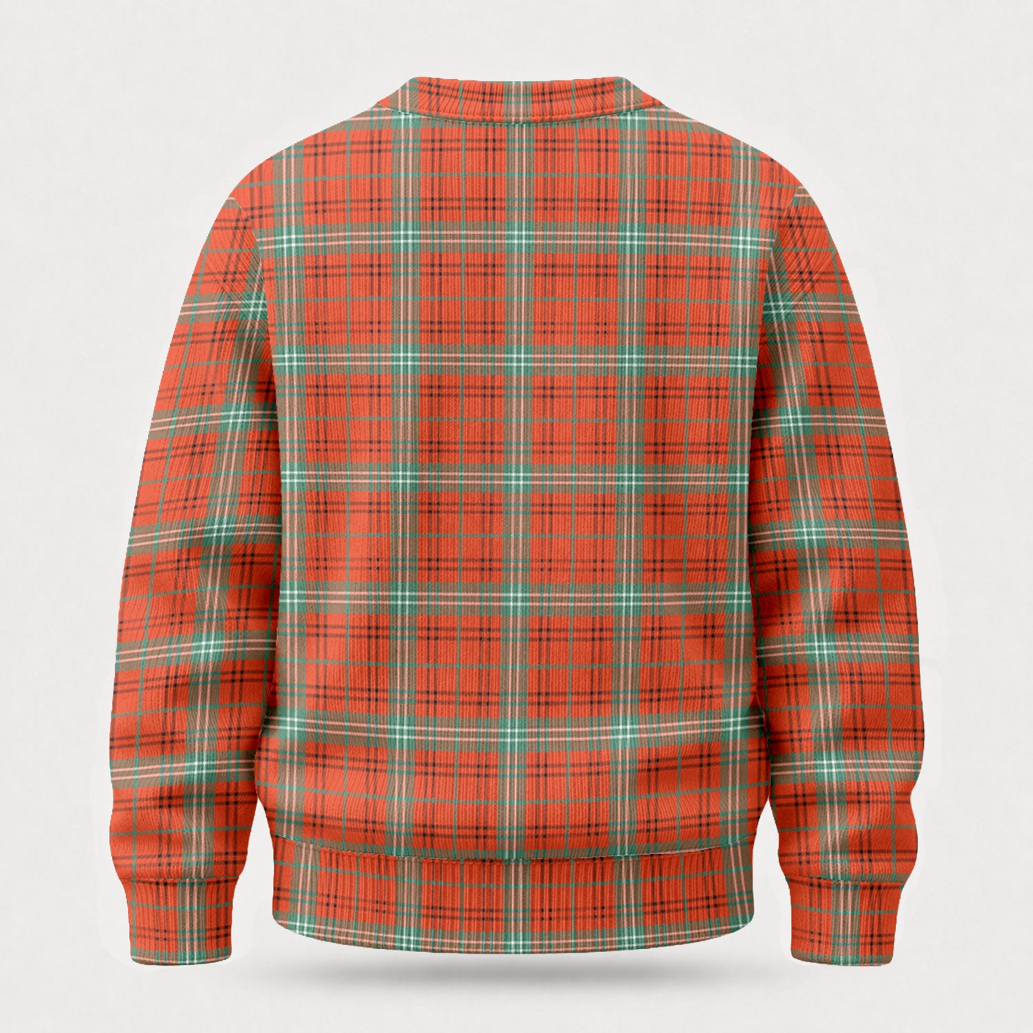Morrison Red Ancient Tartan Crest Sweater