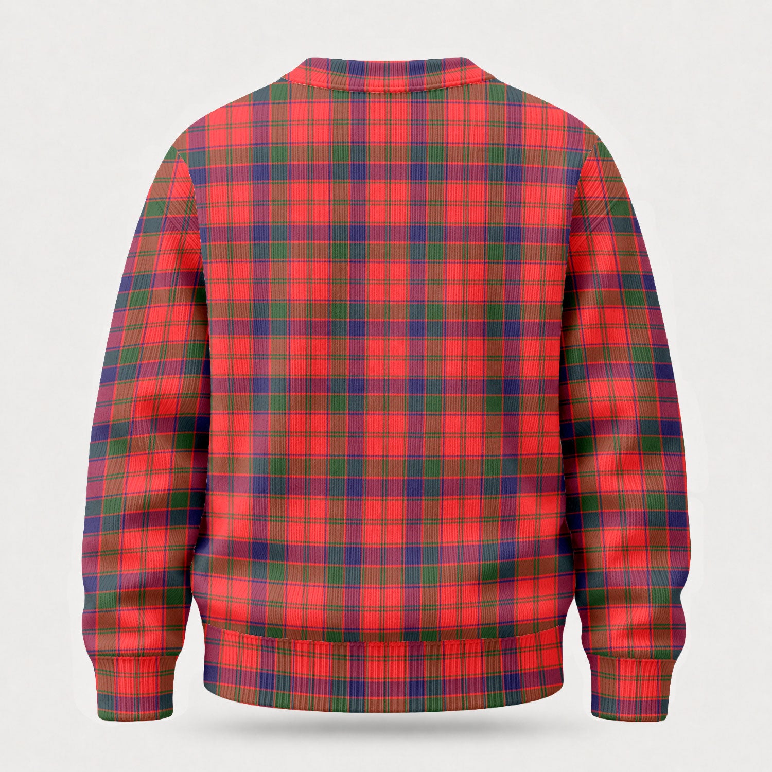 Robertson Modern Tartan Crest Sweater