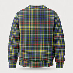 Scott Green Modern Tartan Crest Sweater
