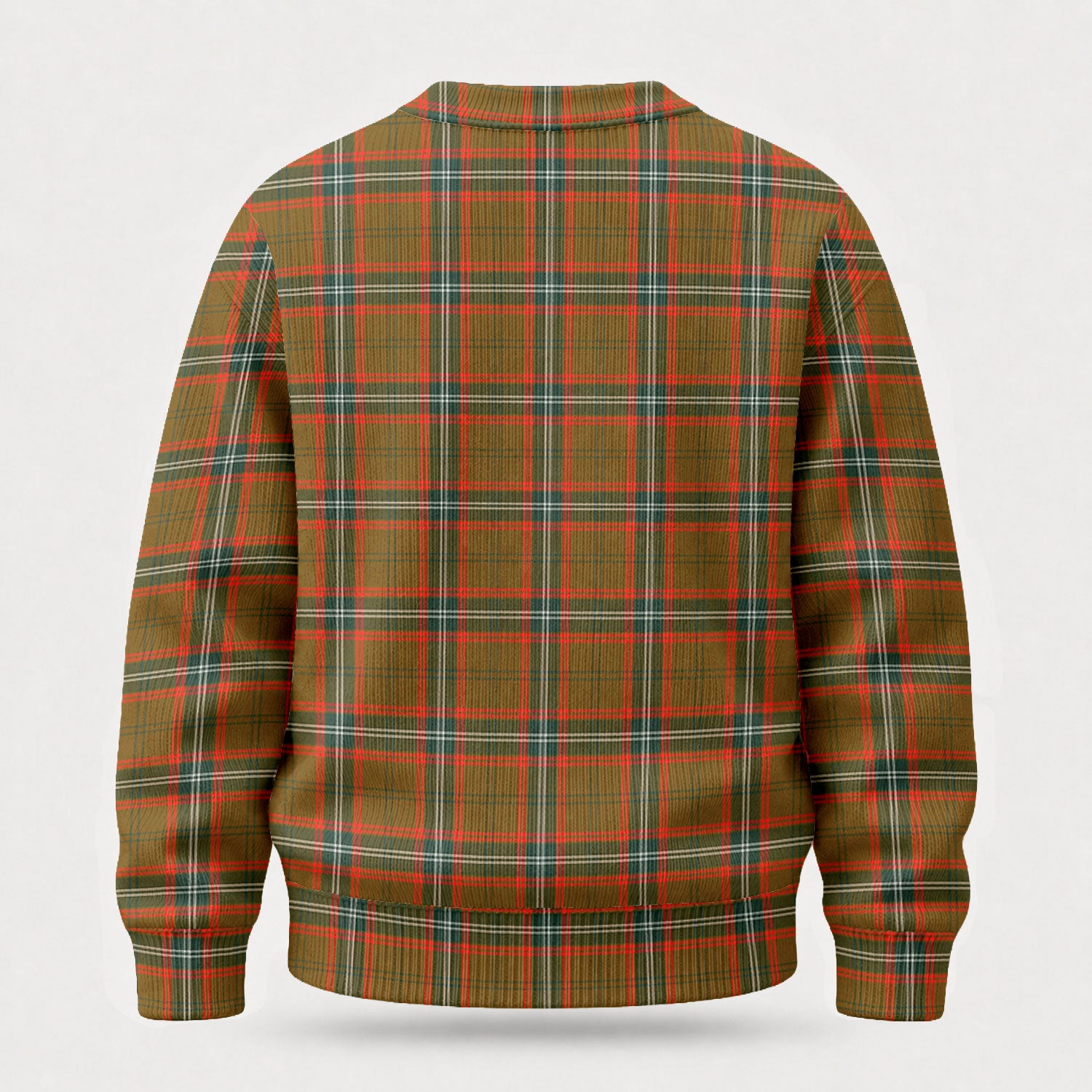 Seton Hunting Modern Tartan Crest Sweater