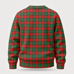 Stewart Atholl Modern Tartan Crest Sweater