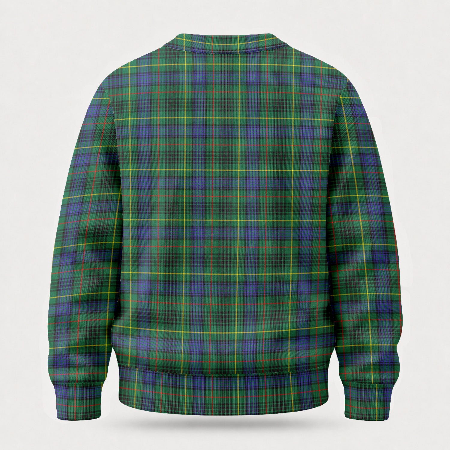 Stewart Hunting Modern Tartan Crest Sweater