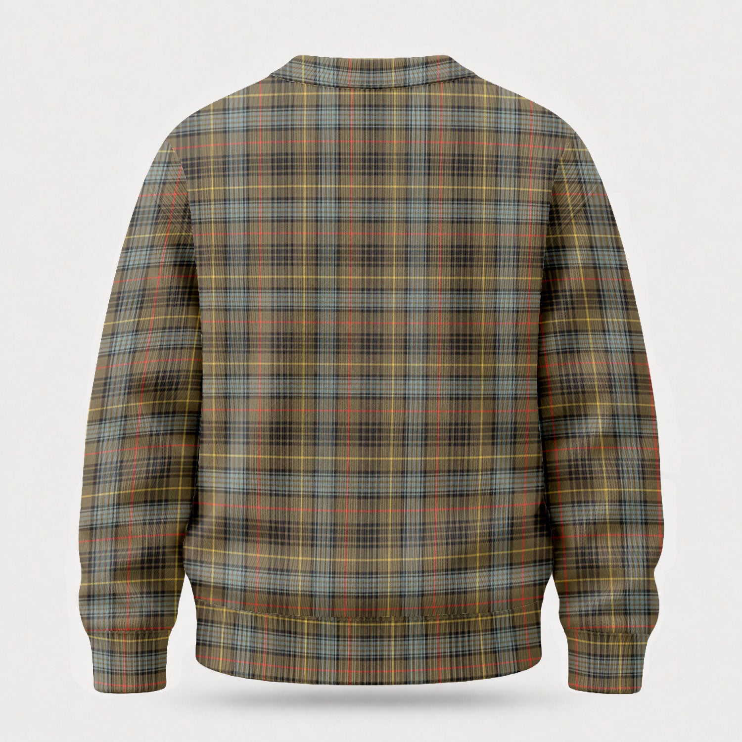 Stewart Hunting Weathered Tartan Crest Sweater