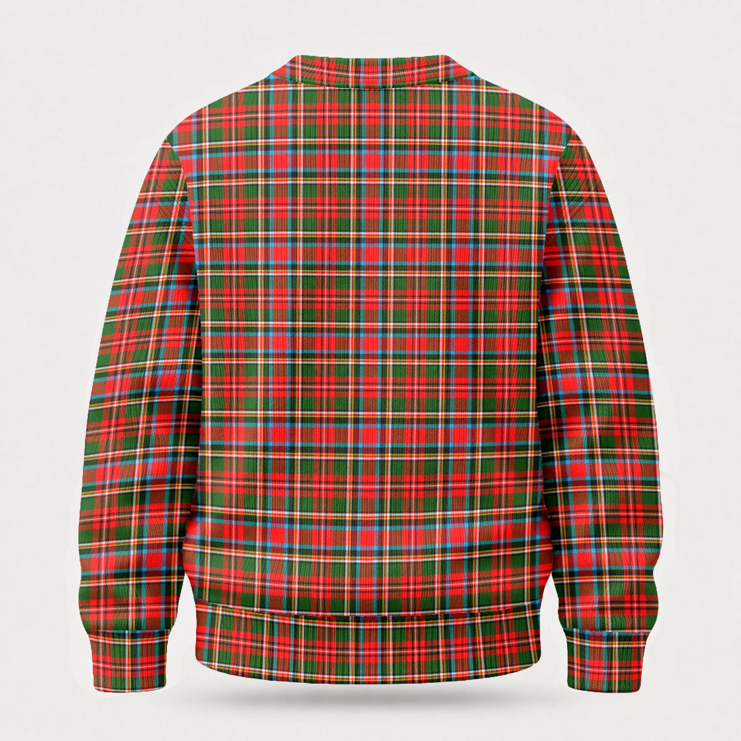 Stewart Royal Tartan Crest Sweater