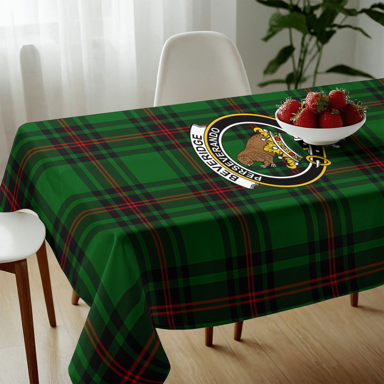 Beveridge Tartan Crest Tablecloth