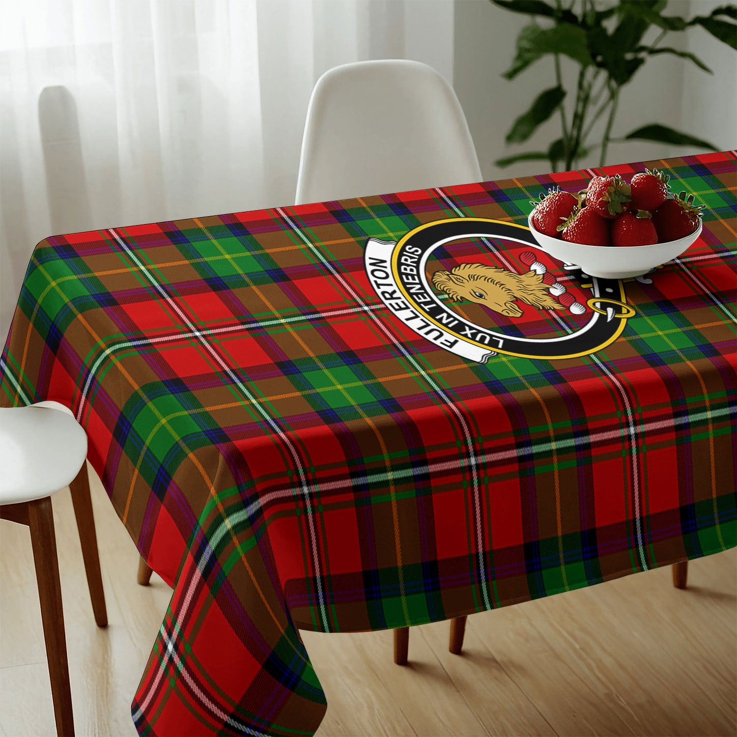 Fullerton Tartan Crest Tablecloth