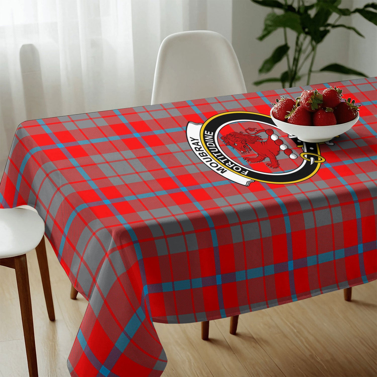 Moubray Tartan Crest Tablecloth