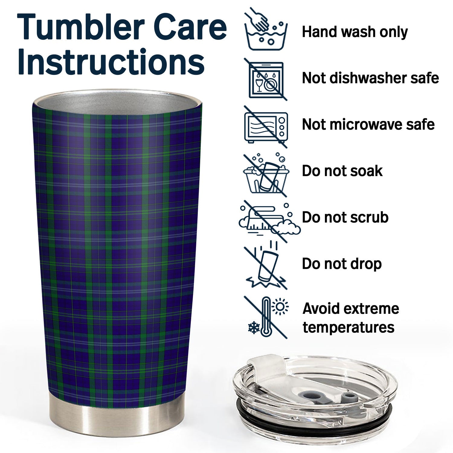 Davies Tartan Tumbler